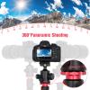 Camera Tripod,Andoer Andoer TTT-012 72 In Aluminum Alloy Tripod Detachable Tripod Monopod Stand with Panoramic Rotatable Ball Head Detachable Center Column Quick Release Plate Max. Load Bearing 10KG view 3