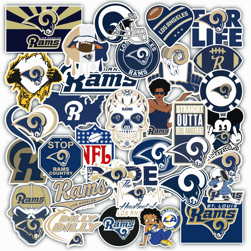 38 PCS American Football Rugby Stickers for Water Bottle, Laptop, Bicycle, Computer, Motorcycle, Travel Case, Car Decal Decoration Sticker 2-2.5 inches
