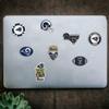 38 PCS American Football Rugby Stickers for Water Bottle, Laptop, Bicycle, Computer, Motorcycle, Travel Case, Car Decal Decoration Sticker 2-2.5 inches view 2