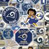 38 PCS American Football Rugby Stickers for Water Bottle, Laptop, Bicycle, Computer, Motorcycle, Travel Case, Car Decal Decoration Sticker 2-2.5 inches view 3