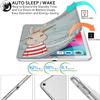 DuraSafe Cases for iPad 9.7 Inch 5 Gen 2017 6 Gen 2018 [iPad 5th 6th ] A1893 A1822 A1954 MRJN2LL/A MR7G2LL/A MR7F2LL/A MP2F2LL/A PrintediPad Cover with Translucent Frosted Hard Back - Bunny Hat view 3