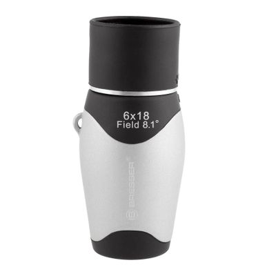 Bresser 6x18 Lightweight Pocket Monocular 3 inches in Length Fully Coated Optics for Sports Camping Bird Watching Hunting Outdoor Activities