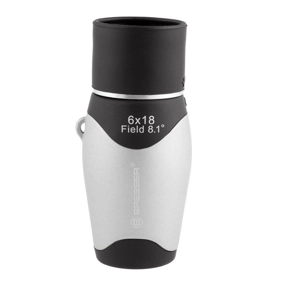 Bresser 6x18 Lightweight Pocket Monocular 3 inches in Length Fully Coated Optics for Sports Camping Bird Watching Hunting Outdoor Activities