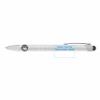 DISCOUNT PROMOS 10 Night Rite Stylus Metal Pens Pack - Customizable Text, Logo - LED, Twist Action, Black Ink - Silver view 1
