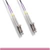 0.5 Meter (1.6FT) 40Gb OM4 Multimode Duplex Fiber Optic Cable (50/125) - LC to LC - Magenta view 1