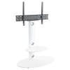 AVF Steel TV Floor Stand with TV Mount Column for 32" to 65" TVs in Satin White view 1
