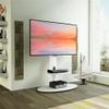 AVF Steel TV Floor Stand with TV Mount Column for 32" to 65" TVs in Satin White view 2
