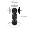 Andoer Articulating Friction Arm Monitor Mount with Double Ballhead Standard 1/4-inch Screw for Camera Monitor LED Light Microphone Video Rig view 3