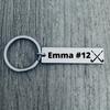Personalized Field Hockey Keychain with Custom Engraving, Stainless Steel Field Hockey Gift, Girls Field Hockey Jewelry, Field Hockey Player, Team and Coaches Gifts view 2
