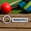 Personalized Field Hockey Keychain with Custom Engraving, Stainless Steel Field Hockey Gift, Girls Field Hockey Jewelry, Field Hockey Player, Team and Coaches Gifts view 4
