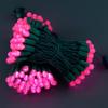 YULETIME Pink One-Piece G12 Raspberry Christmas Lights 140 Count 48 Feet, 2 Sets 70 LED 24 ft High Waterproof UL Certified String Light (Pink) view 3