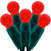 YULETIME Red One-Piece G12 Raspberry Christmas Lights 140 Count 48 Feet, 2 Sets 70 LED 24 ft High Waterproof UL Certified String Light (Red) view 1