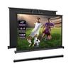 40" Inch Portable Projection Screen16:9 Small Retractable Floor Standing Mobile Tabletop Screen with Stand Lightweight Carry & Durable for Schools Meeting Indoor Outdoor view 1