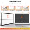 40" Inch Portable Projection Screen16:9 Small Retractable Floor Standing Mobile Tabletop Screen with Stand Lightweight Carry & Durable for Schools Meeting Indoor Outdoor view 4