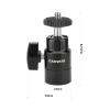 CAMVATE Multi-Purpose Adjustable Ball Head Support Holder with 1/4"-20 Thumbscrew Mount & 5/8"-27 Thread Hole - 2943 view 2