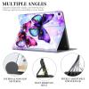 Fire 7 Tablet Case (9th/7th/5th Generation2019/2017/2015 Version), Slim Folio Multi-Angles Stand Auto Wake/Sleep Smart Cover Case for Amazon Kindle Fire 7 inch Tablet-Purple Butterfly view 3