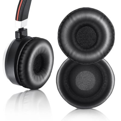 Ear Pads for Jabra Evolve 20 20se 30 30II 40 65 65+Replacement Ear Cushion Foam Cover Compatible with Jabra Evolve 20 30 40 65 Headphone (Black earpads)