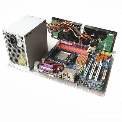 EDIY Computer Case Transparent Acrylic Single Board Test Bench PC DIY Modified Bracket MATX Computer Motherboard Plate Rack Suit for ATX Power Supply