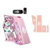 BBNB Gaming Case,Mid-Tower PC Gaming Case ATX/M-ATX - Front I/O USB 3.0 Port - Tempered Glass Side Panel - 5 Fan Position - Water Cooling Installation Ready, Pink view 2