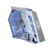 BBNB Gaming Case,Mid-Tower PC Gaming Case ATX/M-ATX - Front I/O USB 3.0 Port - Tempered Glass Side Panel - 5 Fan Position - Water Cooling Installation Ready White view 1