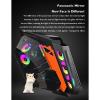 BBNB Gaming Case,Mid-Tower PC Gaming Case ATX/M-ATX - Front I/O USB 3.0 Port - Tempered Glass Side Panel - 5 Fan Position - Water Cooling Installation Ready White view 3