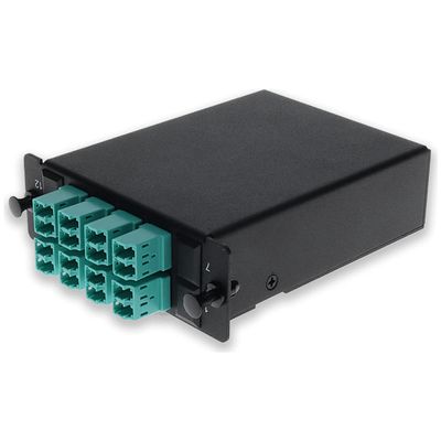 Add-On ADD-4BAYC2MP8LCDM4 4-Bay Cassette 2X 12-Fiber MPO In44; 8 LC Duplex Out44; Multi-Mode Duplex OM4