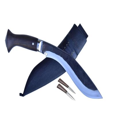 GK&CO. Kukri House Genuine Knife-12 Inch Sirupate Budune Blade Black (Rust Free) khukuri in Nepal
