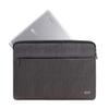 Acer Protective Laptop Sleeve | Up to 15.6" Notebook | Easy Access Outside Zipper Pocket for Adapters, Mouse or Dongle | Gray view 3