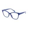 EDGEIWEAR Computer Blue Light Blocking Retro Rectangular Glasses with TR90 Frame for Digital Eye Strain Fatigue Relief and Better Sleep (Blue) view 2