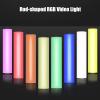 Andoer W200RGB LED Video Light, Rechargeable Photography Light Bar RGB Fill Light 2500K-9000K Dimmable CRI95 + LCD Screen Magnetic Back with Tripod for Vlog Live Streaming view 3