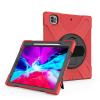 AdirMi Case for iPad Pro 4th Gen 2020/2018 12.9" Case, TPU Durable Shockproof Protective Handle Bumper Stand Cover with Soft Protective Back Shell Shock Absorption Convenient for Carrying,Red view 1