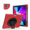 AdirMi Case for iPad Pro 4th Gen 2020/2018 12.9" Case, TPU Durable Shockproof Protective Handle Bumper Stand Cover with Soft Protective Back Shell Shock Absorption Convenient for Carrying,Red view 2