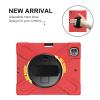 AdirMi Case for iPad Pro 4th Gen 2020/2018 12.9" Case, TPU Durable Shockproof Protective Handle Bumper Stand Cover with Soft Protective Back Shell Shock Absorption Convenient for Carrying,Red view 3