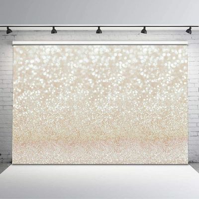 Avezano Ivory Bokeh Photography Backdrop Shinning Sparkle Newborn Baby Xmas Photo Background Vinyl Luxury Christmas Party Backdrops Photo Studio Props (10x8)