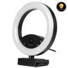 Arozzi - Occhio True Privacy Webcam with Adjustable LED Ringlight - Magnetic Privacy Cover, Dual Omni-Directional Noise Cancelling Microphones with Manual Circuit Breaker, and Full HD view 1