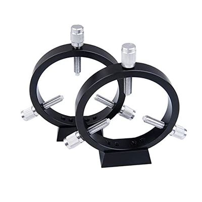 Astronomical Telescope Accessories B213-102mm 6-Point Guide Scope Rings with Raiser Blocks (Set)