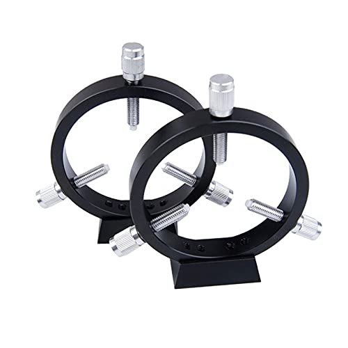Astronomical Telescope Accessories B213-102mm 6-Point Guide Scope Rings with Raiser Blocks (Set)