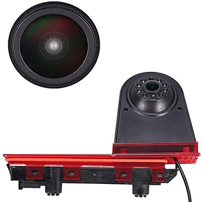 18mm Third Roof Car Camera with Rear Brake Reverse Camera Replacement for T5 Multivan T6 Caravelle Tailgate Brake Light High Roof 3a Light Stop Transporter Business