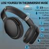 EXMAX H5 Bluetooth Headphones Over Ear ANC Hi-Fi Stereo Wireless/Wired Over-Ear Headphones + Microphone Foldable Comfortable Earmuffs Earpads 25 Hours Playtime for Online Class PC Cellphones TV view 2