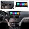 Car Stereo Head Unit for Mercedes Benz C-Class 3 W204 2006-2011 Touch Screen Car Audio MP5 Player Supports Mirror Link/SWC/AUX/USB/FM/AM/Bluetooth/Carplay/DAB+/OBD2,8 core,6+128 view 2