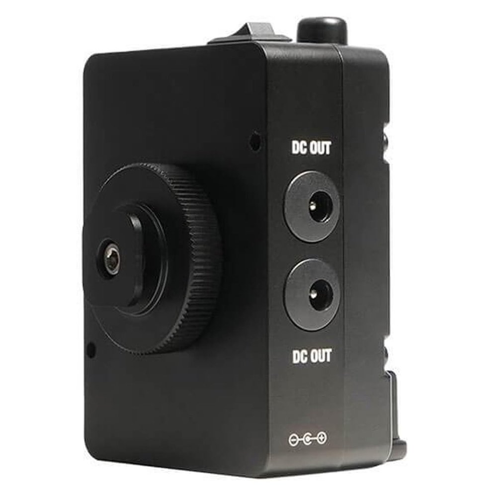 edelkrone Power Module (V-Mount) Compact Professional DC Power Hub for Cameras & Motion Systems | 4X DC Outputs + D-Tap | Lightweight 215 g, Durable Aluminum Build