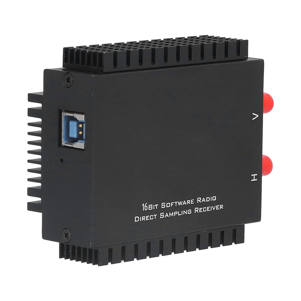 Software Radio Receiver SDR Module Transceivers Receiver RX888 MKII Aluminum Enclosure 1kHz-64MHz ATT VGA Adjustment -10dB to +33dB