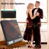 Portable CD Player with Built-in Speakers, MONODEAL Rechargeable Player for Car and Personal Use, Small Anti-Skip Player with Dual Headphone Jacks (Black) view 2