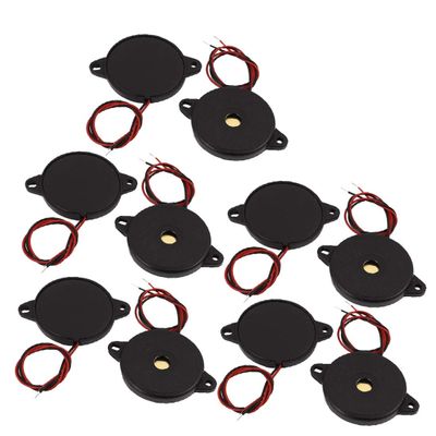 NEW LON0167 10Pcs DC 1-30V 12V 2-Wired 85dB Sound Passive Electronic Buzzer Alarm Black(10 Stcke DC 1-30 ? 12 V 2-Wired 85dB Sound Passive Elektronische Summer Alarm Schwarz