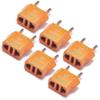 United States to Poland Travel Power Adapter to Connect North American Electrical Plugs to Polish Outlets for Cell Phones, Tablets, eReaders, and More (6-Pack, Orange) view 1