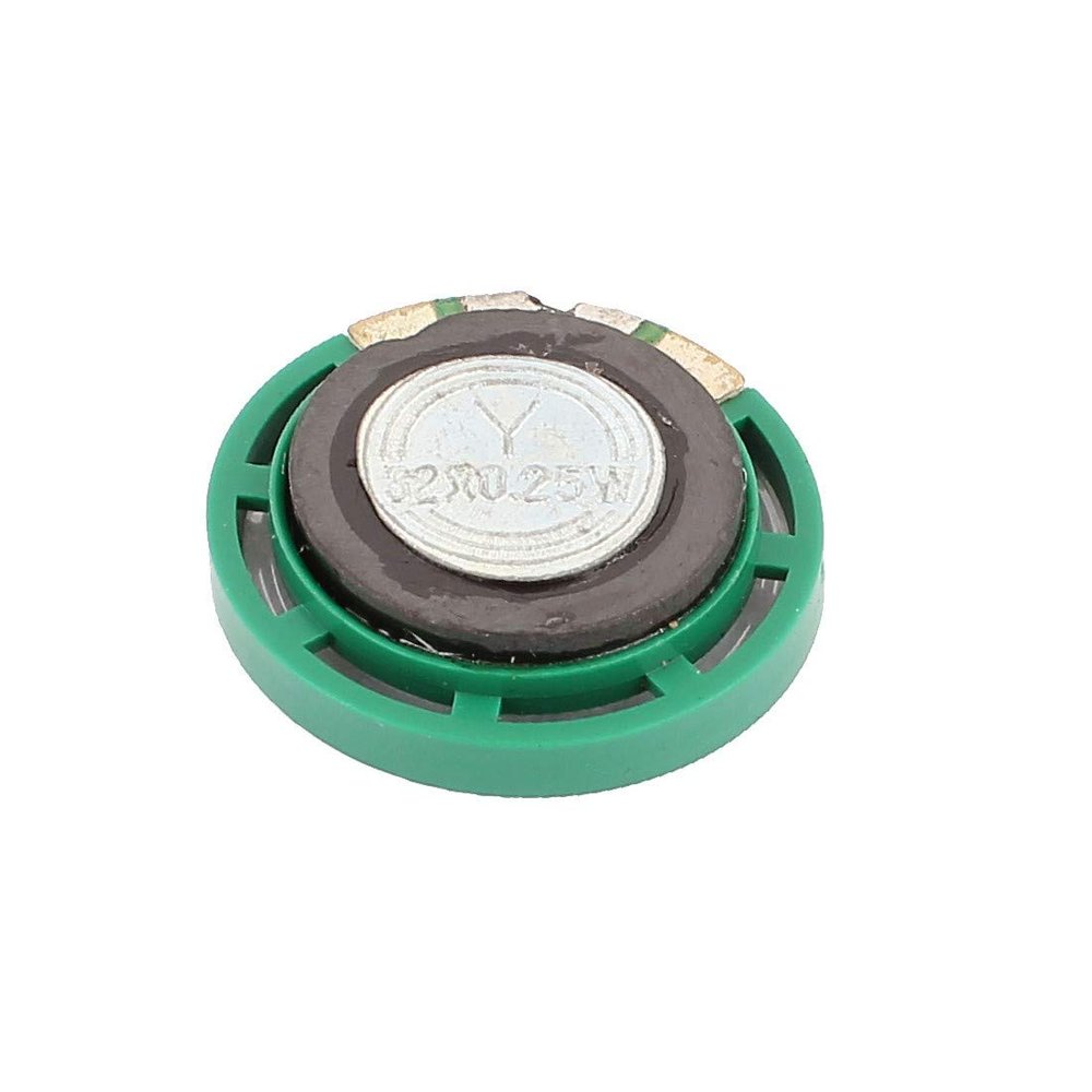 NEW LON0167 Plastic Shell 29m_m 32 Ohm 0.25W External Magnet Speaker Horn Loudspeaker Green(Kunststoffschale 29 mn 32 Ohm 0.25W Externer Magnetlautsprecher Hornlautsprecher Grn