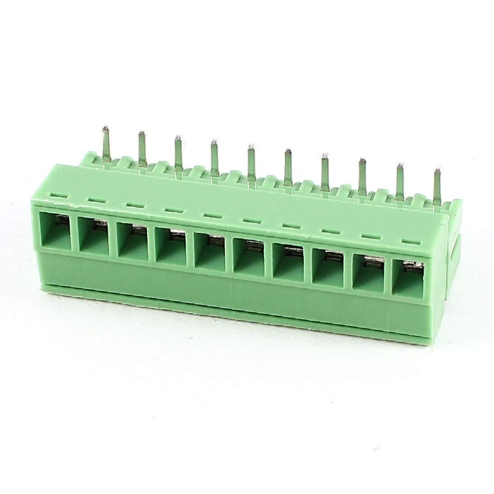 NEW LON0167 Green 10Pin 3.5mm Spacing PCB Screw Terminal Block Connector 300V 8A AWG22-16(Grn 10Pin 3,5 mm Abstand PCB Schraubklemmenblockverbinder 300-V 8A AWG22-16