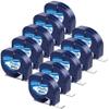10 x Label Maker Tape Refills Compatible with Dymo Letratag Refills 91331 S0721660 White Plastic Label Tape 12mm x 4m Waterproof Label Refills for Dymo Label Maker LT-100H 100T 110T QX50 XR XM 2000 view 1