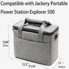 Carrying Case Compatible with Jackery Portable Power Station Explorer 160/ 240/300Three Pockets for Discharging Power CordCushioned inside for Impact Protection. (Medium(Fit 500wh), black) view 4