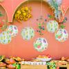 PartyKindom 6 Pcs Pineapple Paper Honeycomb Ball Pool Party Galvanized Steel Wire White Paper view 4